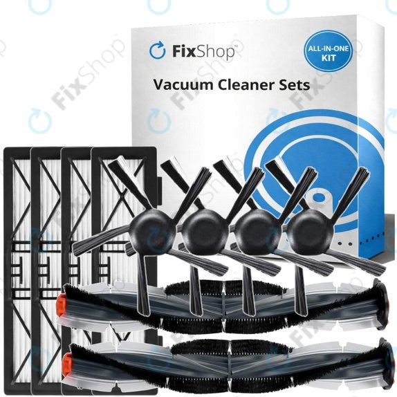 Set di ricambi per Neato Botvac D3, D4, D5, D6, D7 (2x spazzola principale, 4x filtro, 4x spazzola laterale)