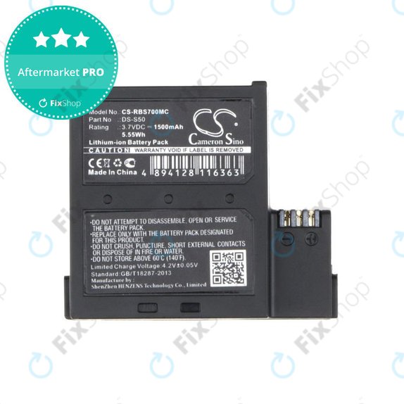 Batteria per AEE D33, magicae S50, S70, DS-S50, Li-Ion, 1500mAh, 3.7V, HQ
