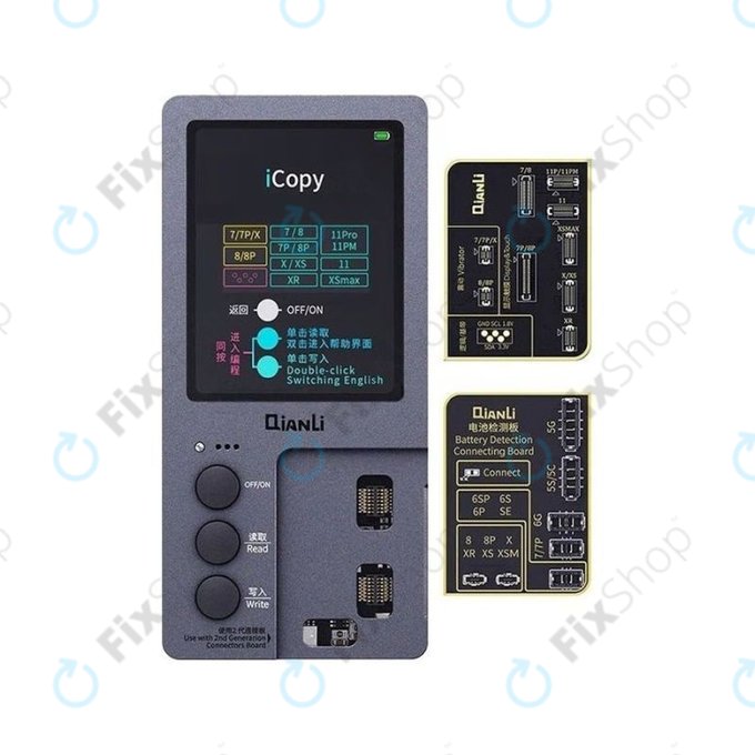 Programmatore True Tone, sensore di luminosità, vibrazione e tester batteria per iPhone 7 - 11 Pro Max, QianLi iCopy Plus 2.2