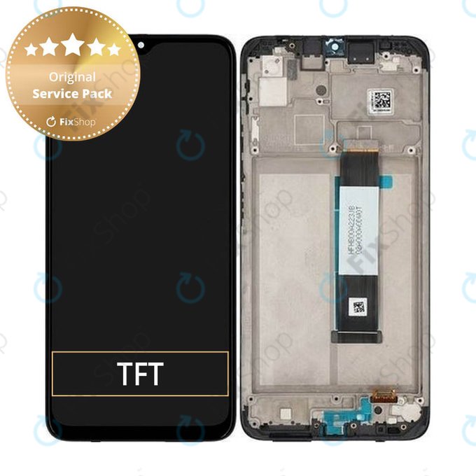 Schermo per Xiaomi Redmi 9T, Carbon Gray, Vetro touch con cornice, 560001J19S00, Genuine Service Pack