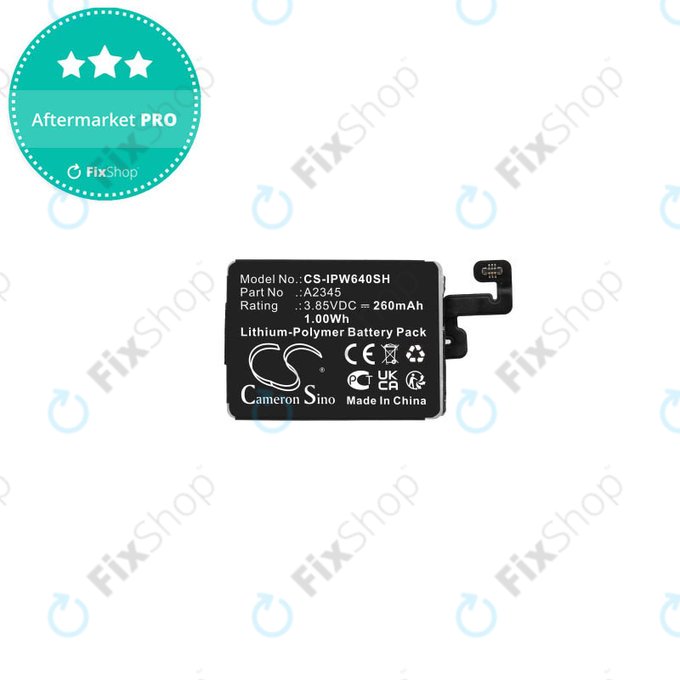 Batteria A2345 per Apple Watch seriess 6 40mm, 260mAh, HQ