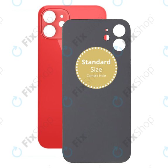 Vetro scocca posteriore per iPhone 12, Red
