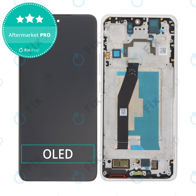 Schermo OLED per Xiaomi 14T 2406APNFAG, Titan Gray, Vetro touch con cornice
