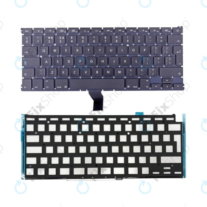 Tastiera con retroilluminazione UK/EU per MacBook Air 13" A1369, A1466 (Mid 2011 - Mid 2017)