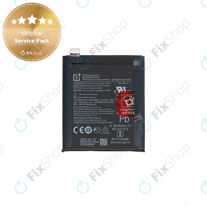 Batteria per OnePlus 8 Pro, BLP759, 1031100013, 4510mAh, Genuine Service Pack