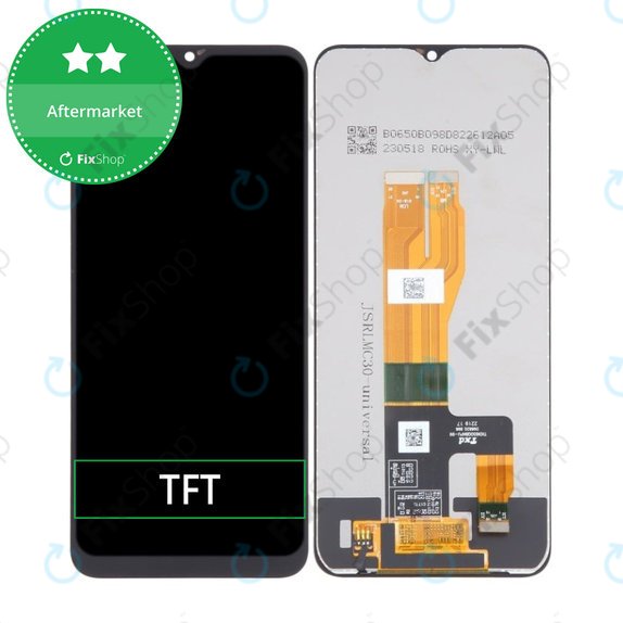 Schermo LCD per Realme C30 RMX3581, Vetro touch senza cornice