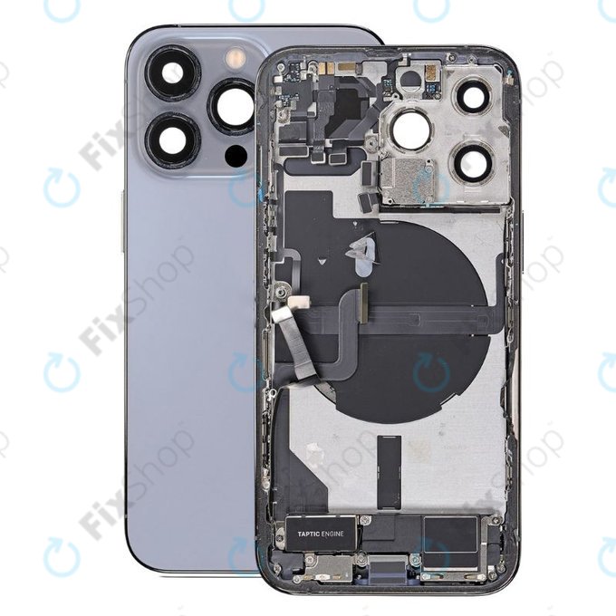 Scocca posteriore con piccoli componenti per iPhone 13 Pro, Blue