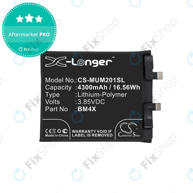 Batteria per Xiaomi Mi 11, 4300mAh, Li-Pol, 3.85 V, BM4X, HQ