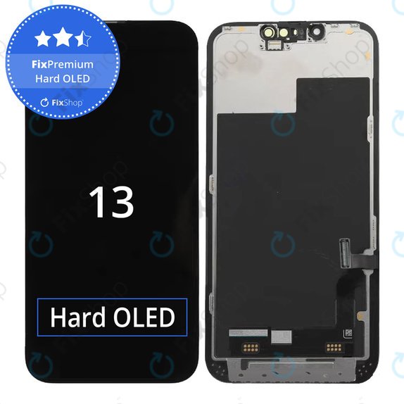Schermo Hard OLED per iPhone 13, Vetro touch con cornice, FixPremium