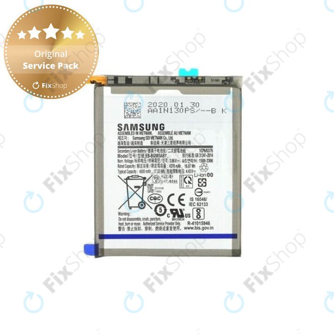 Batteria per Samsung S20 Plus G985F, EB-BG985ABY, GH82-22133A, 4500mAh, Genuine Service Pack