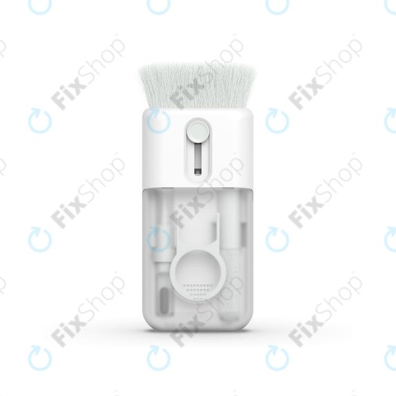 Kit di spazzole multifunzione con panno ed estrattore per tasti 6in1