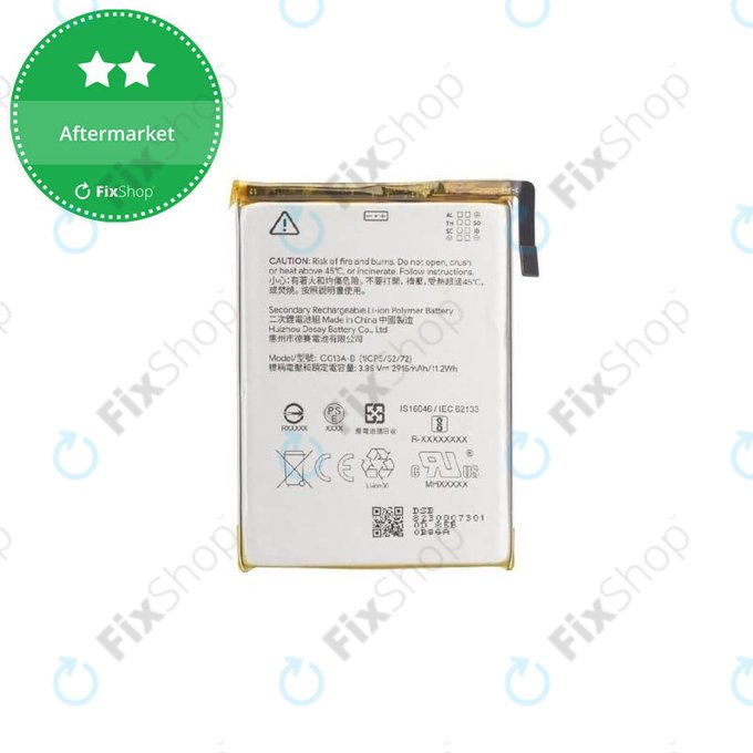 Batteria per Google Pixel 3, G013A-B, 2915mAh