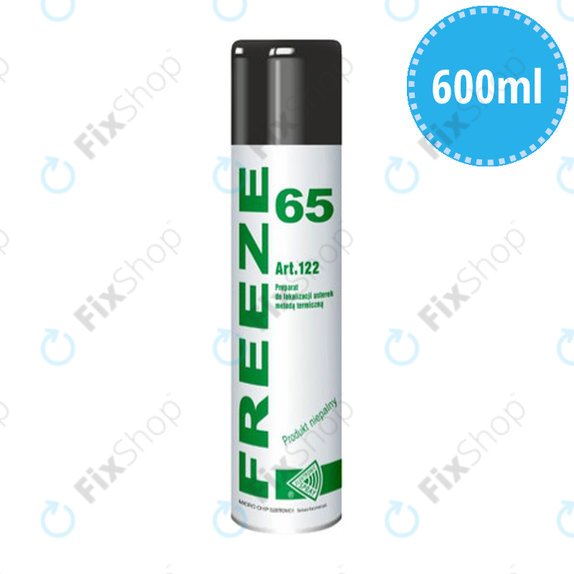Spray congelante -55 °C 600 ml non infiammabile non conduttivo, Freeze 65