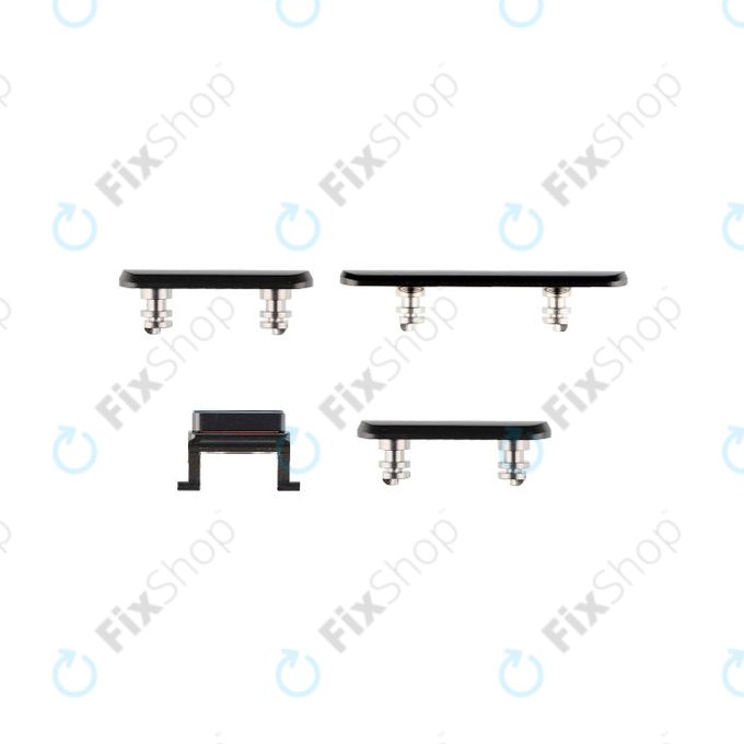 Set pulsanti laterali accensione, volume e silenzioso per iPhone X, Space Gray