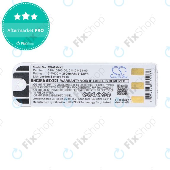 Batteria per Garmin Zumo 400, 550, 010-10863-00, 011-01451-00, Li-Ion, 2600mAh, 3.7V, HQ
