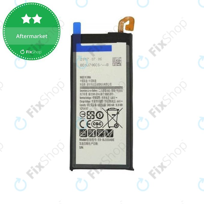 Batteria per Samsung J3 J330F (2017), EB-BJ330ABE, 2400mAh