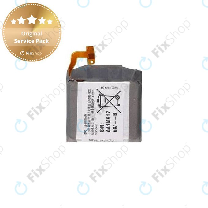 Batteria per Samsung Galaxy Watch Active 2 44mm, 330mAh, EB-BR820ABY, GH43-04966A, GH43-04984A, Genuine Service Pack