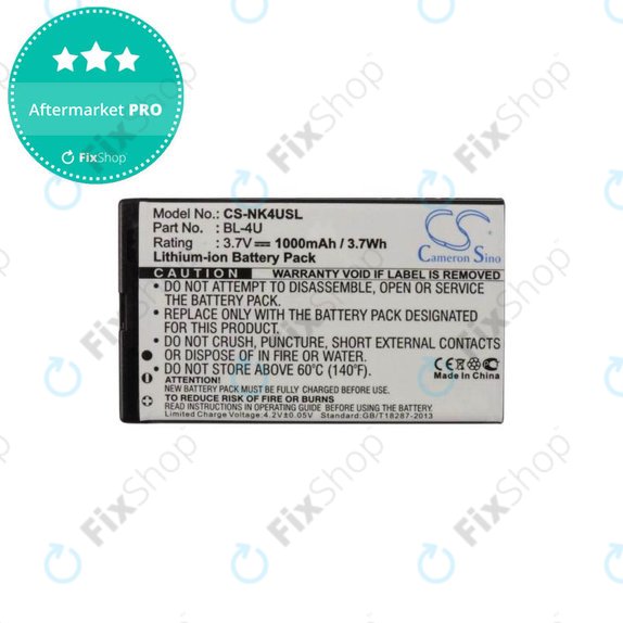 Batteria per Nokia 3120 Classic, BL-4U, 1000mAh, HQ