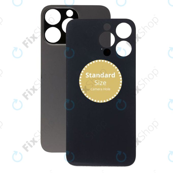 Vetro scocca posteriore per iPhone 14 Pro Max, Space Black