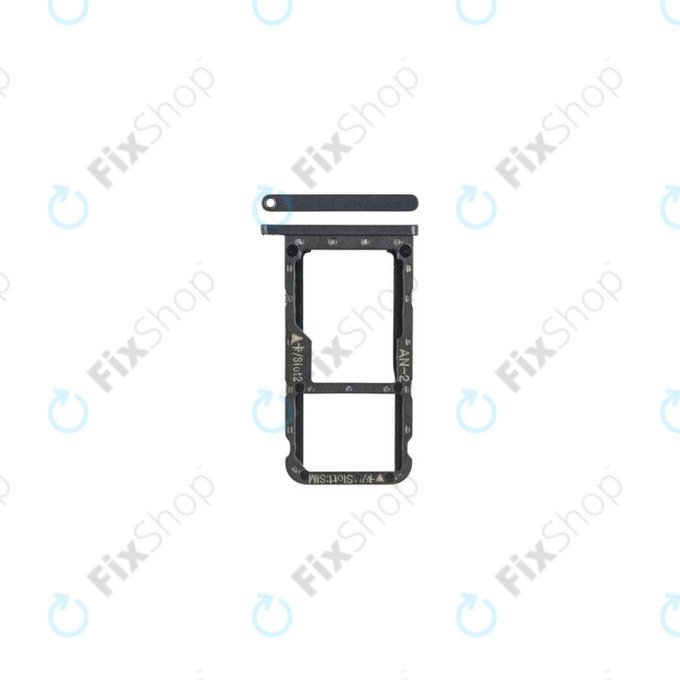 SIM e SD Tray per Huawei P20 Lite, Midnight Black, 51661HKK, Genuine Service Pack