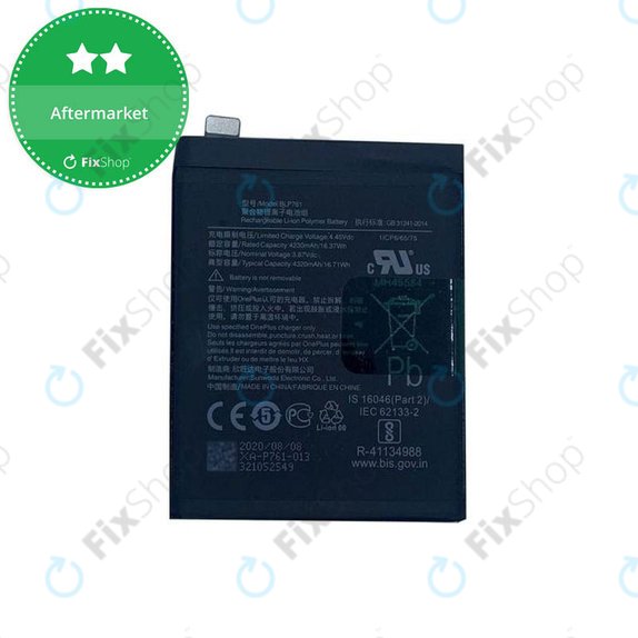Batteria per OnePlus 8, BLP761, 4300mAh