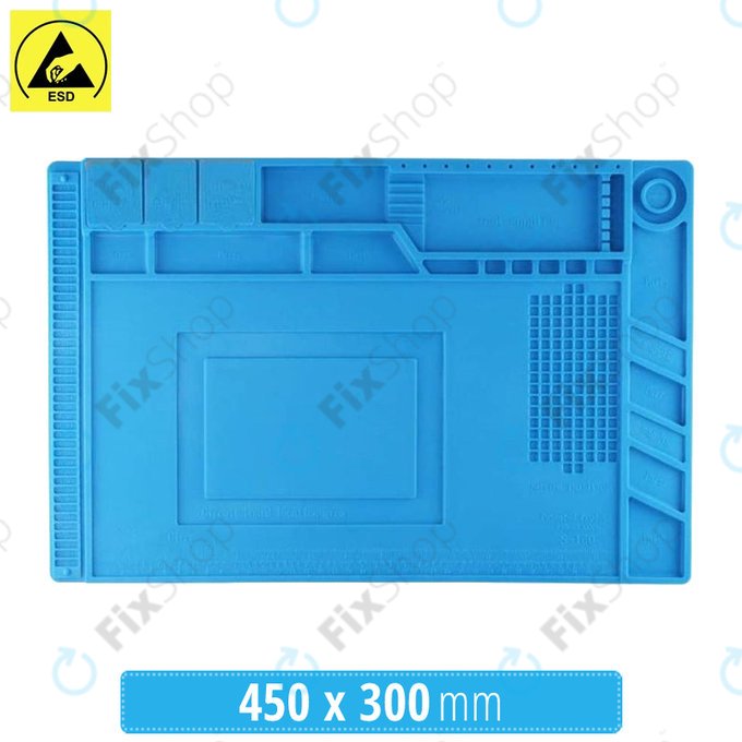 Tappetino in silicone antistatico ESD termoresistente 45 x 30cm