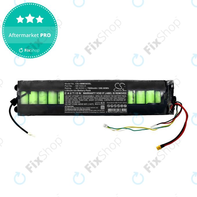 Batteria per Xiaomi 1s, Essential M365 Mi Scooter 3 NE1003-H, Li-Ion, 7800mAh, 36V, HQ
