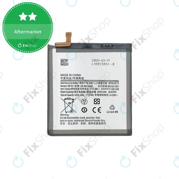 Batteria per Samsung A51 5G A516B, EB-BA516ABY, 4500mAh