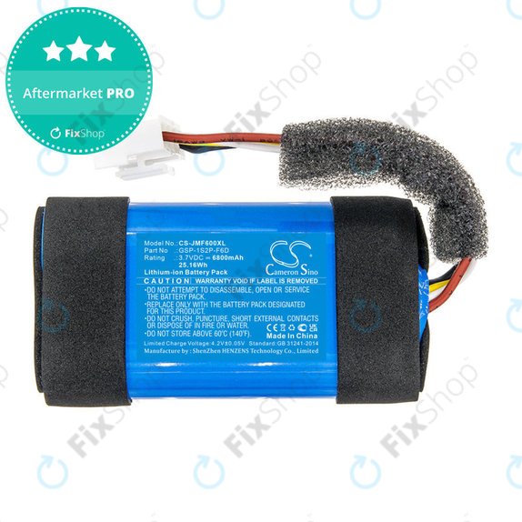 Batteria per JBL Flip 6, GSP-1S2P-F6D, Li-Ion, 6800mAh, 3.7V, HQ