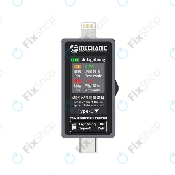 Tester per porta di ricarica, Mechanic T-824