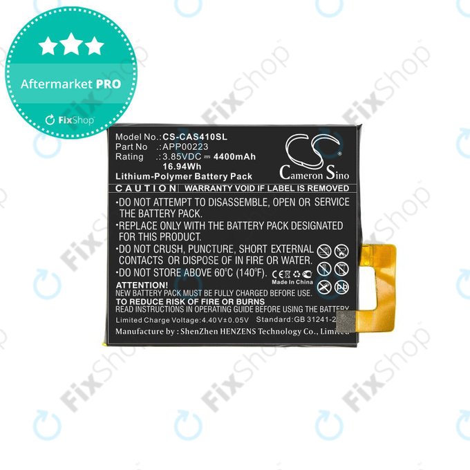 Batteria per Caterpillar CAT S41, 4400mAh, Li-Pol, 3.85 V, APP00223, HQ