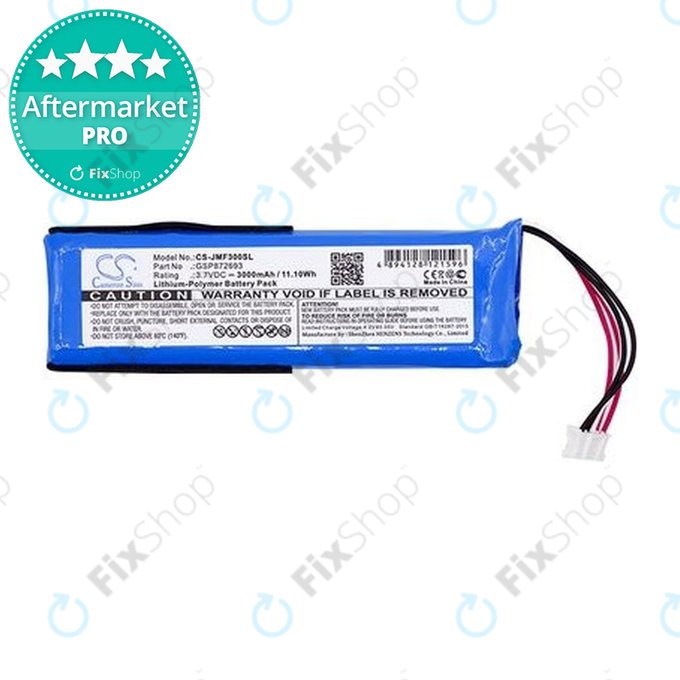 Batteria per JBL Flip 3, Li-Pol, 3000mAh, HQ