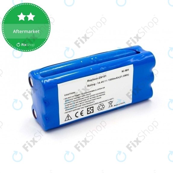 Batteria per Ecovacs Dibea ZN101, K6, L6, Dirt Devil, 0606004, Ni-MH, 1500mAh, 14.4V