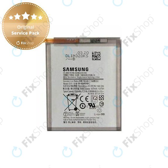 Batteria per Samsung A23, A23 5G, M23 5G, M33 5G, M52 5G, M53 5G, EB-BM526ABY, EB-BM526ABS, GH82-27092A, 5000mAh, Genuine Service Pack