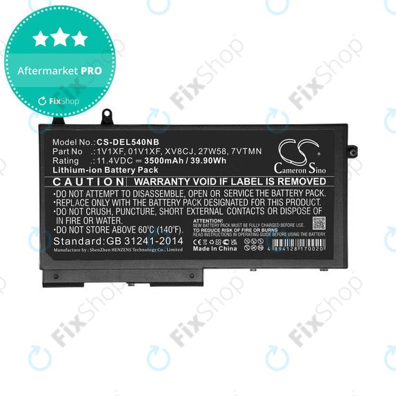 Batteria per Dell Latitude 5400, Inspiron 7591 2-in-1, XV8CJ, Li-Ion, 3500mAh, 11.4V, HQ
