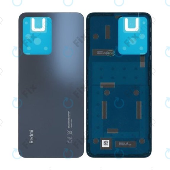 Cover batteria per Xiaomi Redmi Note 12 23021RAAEG, 23021RAA2Y, Onyx Grey, 1610111001048A, Genuine Service Pack
