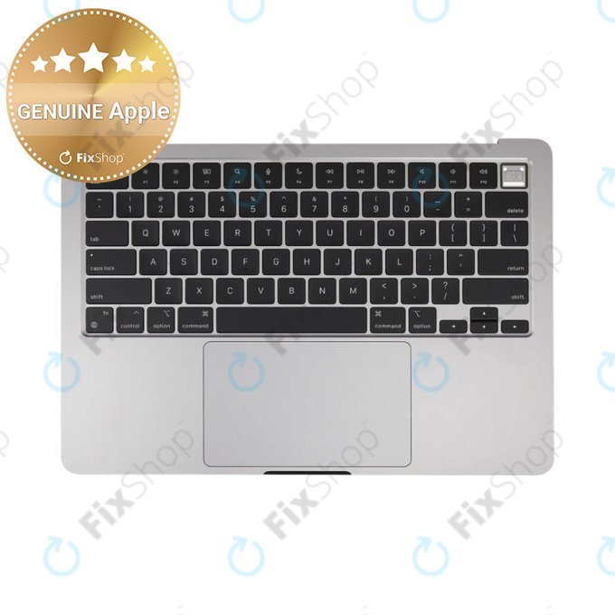 Top case con tastiera US e batteria per MacBook Air 13", A3113 (2024), Space Gray, 661-40227, Genuine Apple