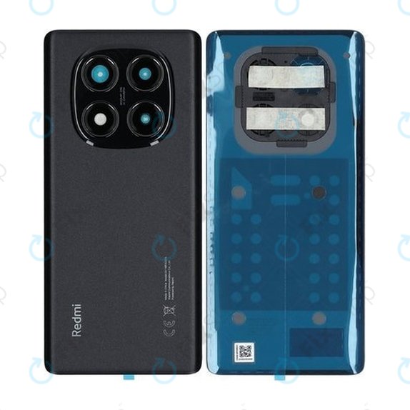Cover batteria per Xiaomi Redmi Note 14 Pro 4G 24116RACCG, Midnight Black, 560008000O600, Genuine Service Pack