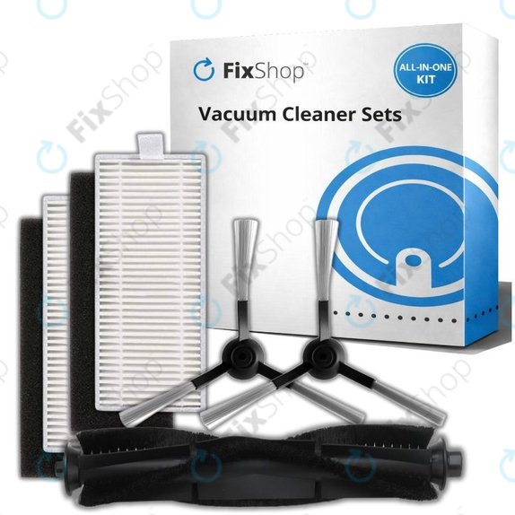 Set di ricambio per Xiaomi Viomi S9, Proscenic M7 Pro, M7 Max, M8 Pro (1x Spazzola principale, 2x Filtri, 2x Spazzole laterali)