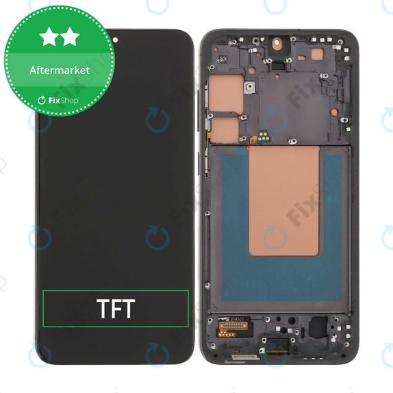 Schermo per Samsung S24 Plus S926B, Onyx Black, Vetro touch con cornice