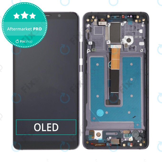 Schermo OLED per Huawei Mate 10 Pro, Midnight Blue, Vetro touch con cornice