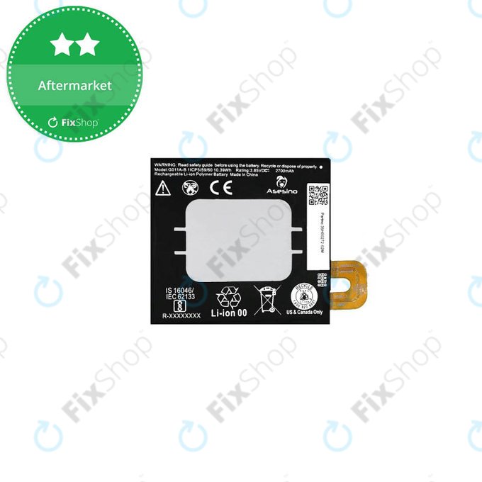 Batteria per Google Pixel 2 G011A, G011A-B, 2700mAh
