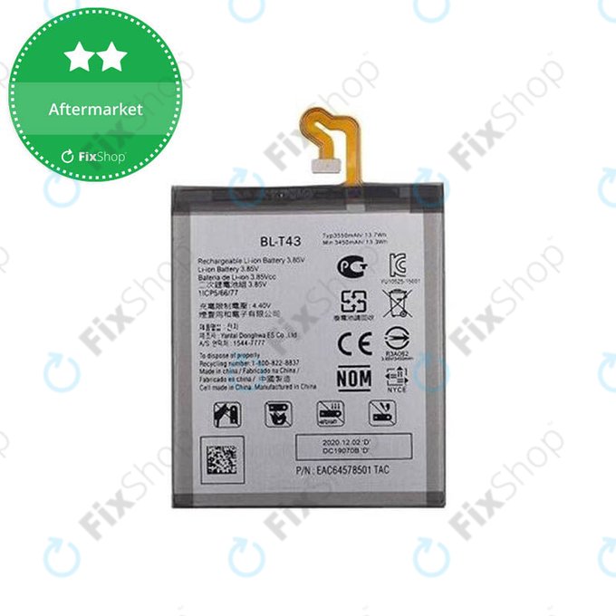 Batteria per LG G8s ThinQ, BL-T43, 3550mAh