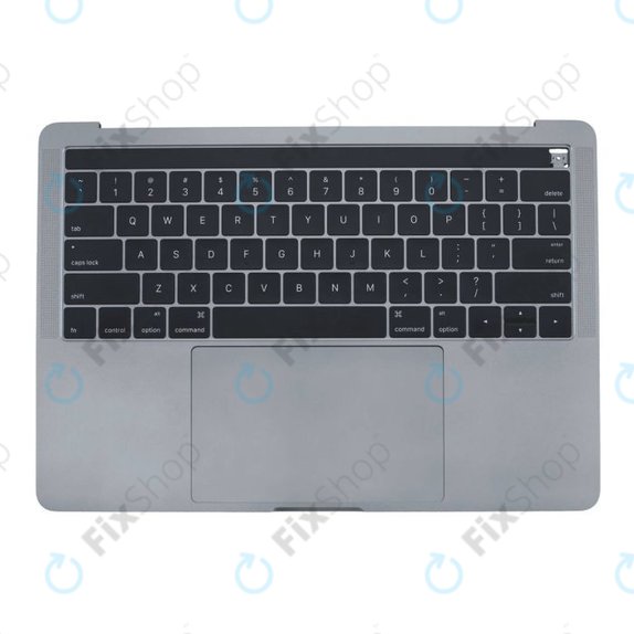 Top case con tastiera US, microfono, trackpad e altoparlanti per MacBook Pro 13" A1706 (Late 2016 - Mid 2017), Space Gray