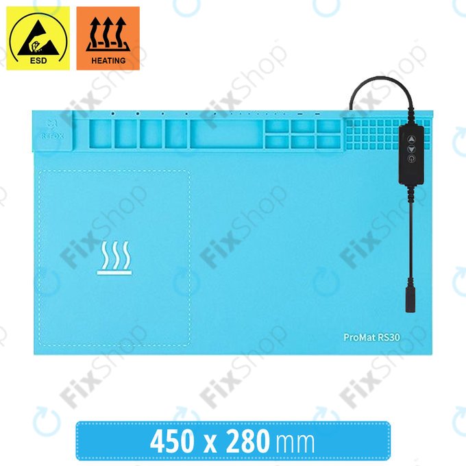 Tappetino riscaldante separatore schermo LCD 45 x 28 cm, Refox ProMat RS30
