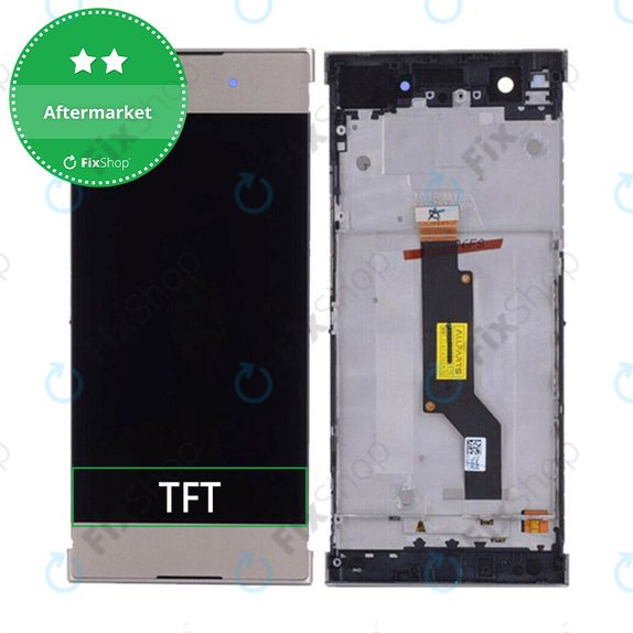 Schermo per Sony Xperia XA1 G3121, Gold, Vetro touch con cornice