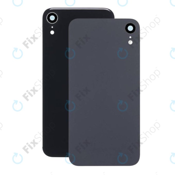 Vetro scocca posteriore e lente fotocamera per iPhone XR, Black