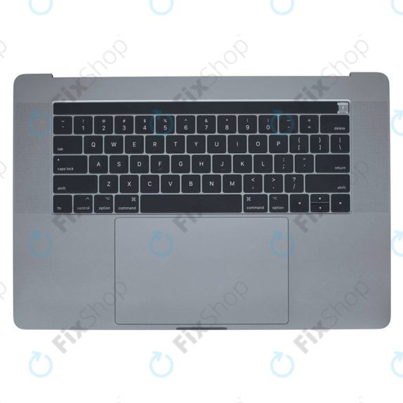 Top case con tastiera US, microfono, trackpad e altoparlanti per MacBook Pro 15" A1707 (Late 2016 - Mid 2017), Space Gray