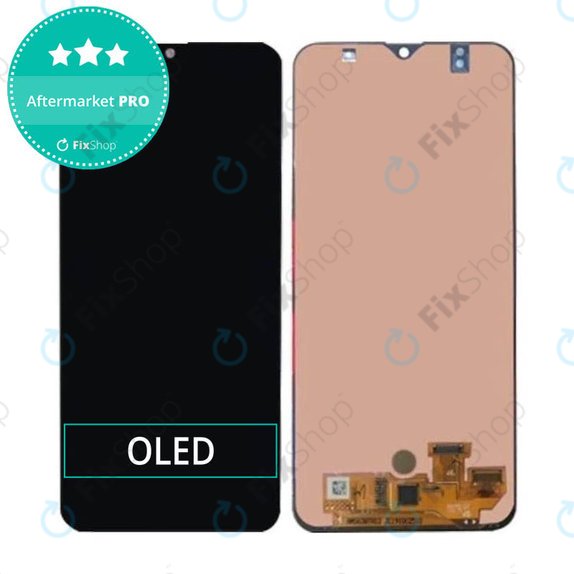 Schermo OLED per Samsung A30s A307F, Vetro touch senza cornice