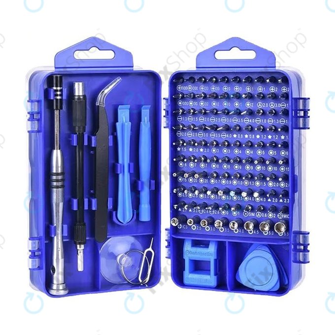 Set di cacciaviti e bit di precisione per riparazione cellulari, PC ed elettronica 115 in 1, Kingsdun